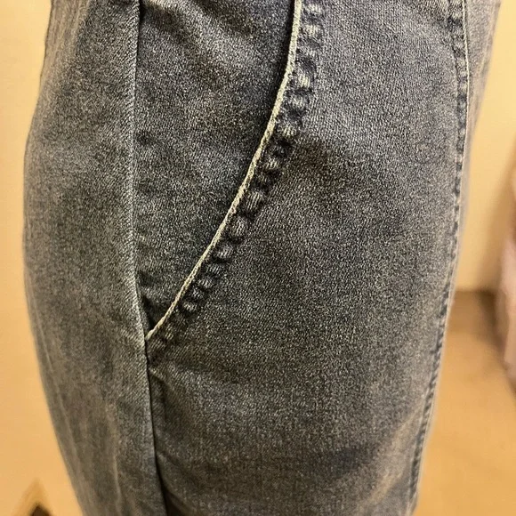 𝅺express jean button up sleeveless dress size XS - Picture 6 of 8